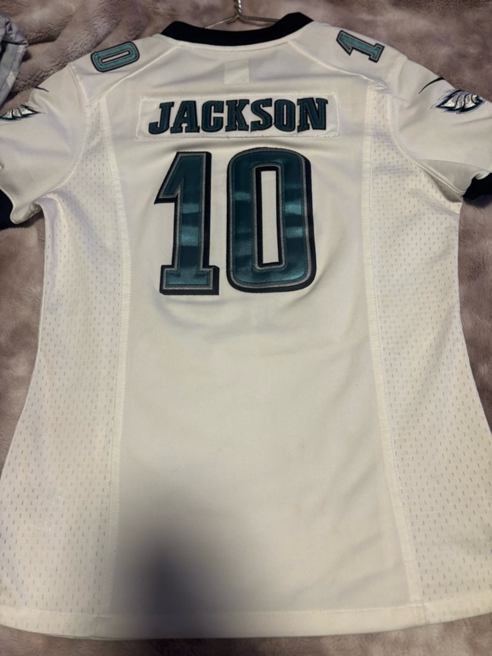 Nike Eagles #10 Jersey Womens Medium White NFL On Field Football Shirt
(920) - Picture 8 of 10
